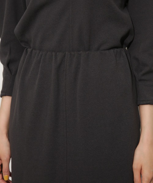 NANO universe（ナノユニバース）の「ミニブークレIラインスカート(セットアップ可)（スカート・レディース・アイボリー/チャコール・S/M）」の18枚目の写真