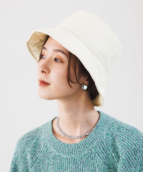 LEPSIM（レプシィム）の「キルティングリバーシブルバケハ　970221（ハット・レディース・ブラック/アイボリー・ONE SIZE）」の7枚目の写真