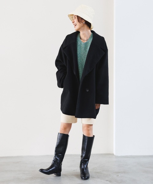 LEPSIM（レプシィム）の「キルティングリバーシブルバケハ　970221（ハット・レディース・ブラック/アイボリー・ONE SIZE）」の10枚目の写真