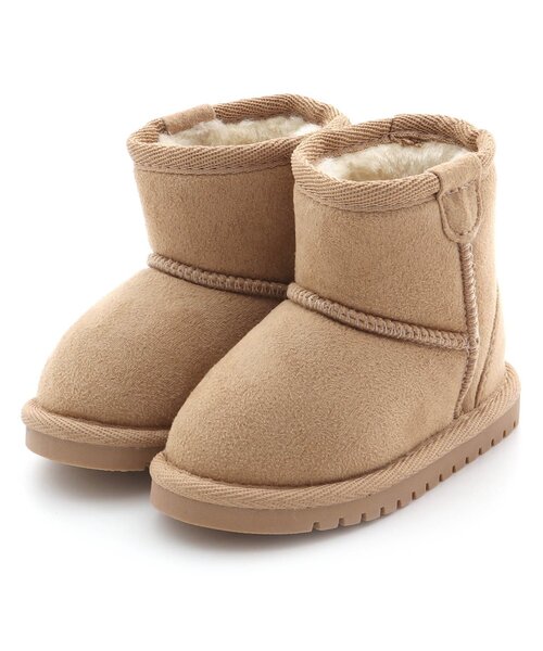 apres les cours（アプレレクール）の「【無地・ユニセックス】ボアブーツ（ブーツ・キッズ・ブラウン/ピンク/ベージュ・21/13/14/15 /16/17/18/19/20）」の11枚目の写真