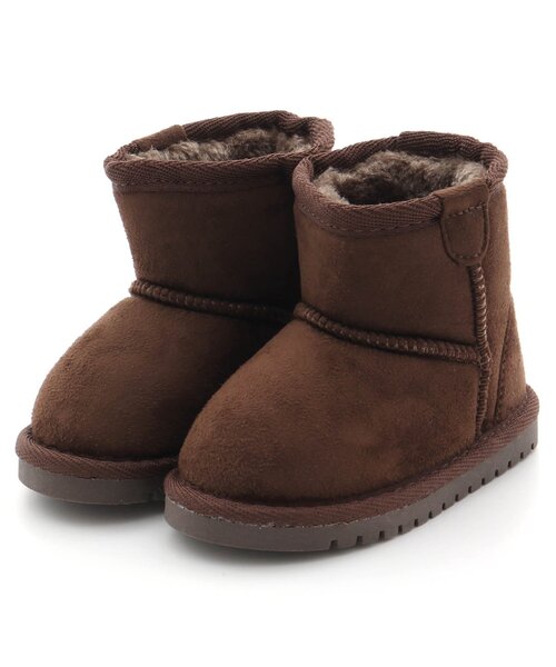 apres les cours（アプレレクール）の「【無地・ユニセックス】ボアブーツ（ブーツ・キッズ・ブラウン/ピンク/ベージュ・21/13/14/15 /16/17/18/19/20）」の8枚目の写真