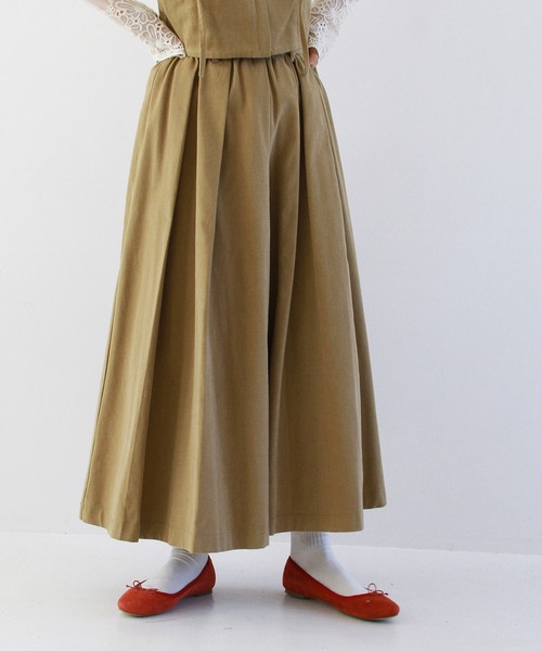 Crisp（クリスプ）の「クラシックプリーツスカート（スカート・レディース・ブラック/ベージュ・FREE）」の18枚目の写真