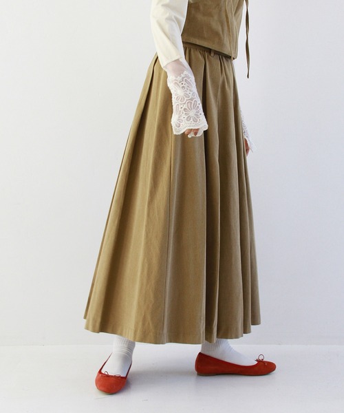 Crisp（クリスプ）の「クラシックプリーツスカート（スカート・レディース・ブラック/ベージュ・FREE）」の19枚目の写真