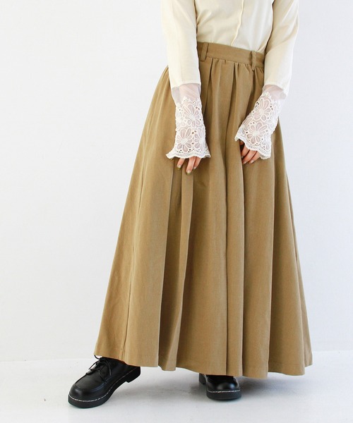 Crisp（クリスプ）の「クラシックプリーツスカート（スカート・レディース・ブラック/ベージュ・FREE）」の10枚目の写真