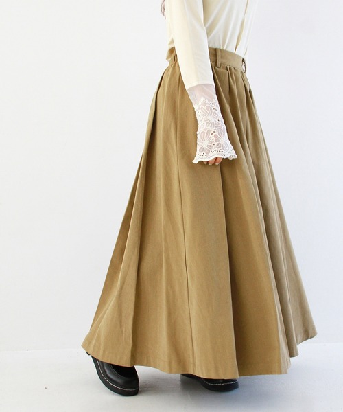 Crisp（クリスプ）の「クラシックプリーツスカート（スカート・レディース・ブラック/ベージュ・FREE）」の12枚目の写真