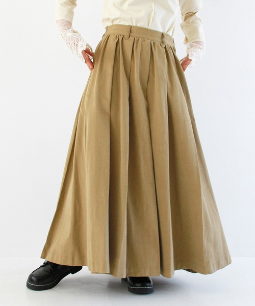 Crisp（クリスプ）の「クラシックプリーツスカート（スカート・レディース・ブラック/ベージュ・FREE）」の13枚目の写真