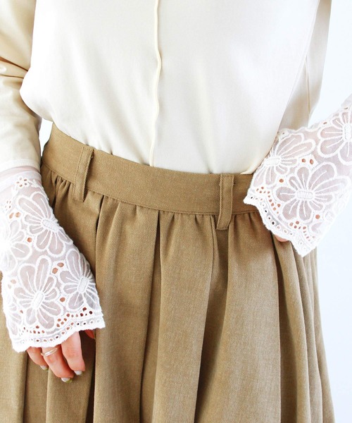 Crisp（クリスプ）の「クラシックプリーツスカート（スカート・レディース・ブラック/ベージュ・FREE）」の16枚目の写真