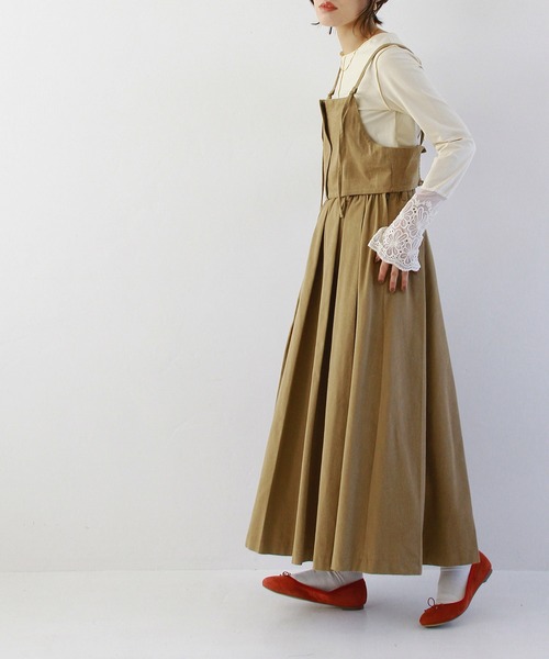 Crisp（クリスプ）の「クラシックプリーツスカート（スカート・レディース・ブラック/ベージュ・FREE）」の7枚目の写真