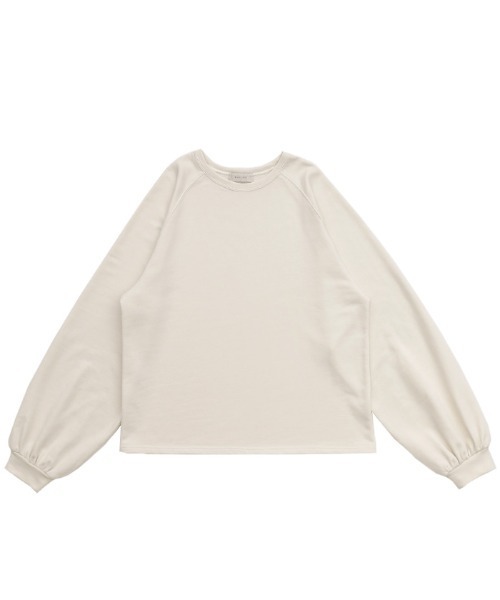 select MOCA（セレクトモカ）の「ボリュームスリーブスウェット（スウェット・レディース・オフホワイト/チャコールグレー・FREE）」の22枚目の写真