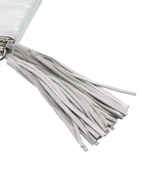 WEGO（ウィゴー）の「WEGO/タッセルショルダーバッグ（ショルダーバッグ・レディース・シルバー/ホワイト・FREE）」の10枚目の写真