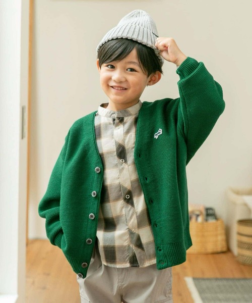 URBAN RESEARCH DOORS(アーバンリサーチドアーズ)の「『親子リンク』バンドカラーチェックシャツ(KIDS)(シャツ/ブラウス・キッズ・ブラック系その他/ブルー系その他・105/120/135)」の8枚目の写真