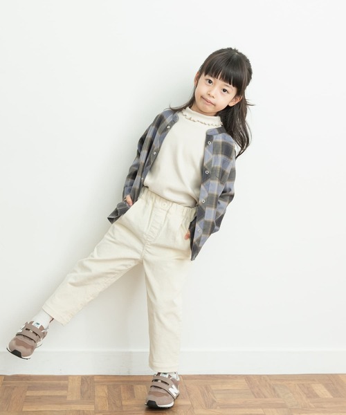 URBAN RESEARCH DOORS(アーバンリサーチドアーズ)の「『親子リンク』バンドカラーチェックシャツ(KIDS)(シャツ/ブラウス・キッズ・ブラック系その他/ブルー系その他・105/120/135)」の17枚目の写真