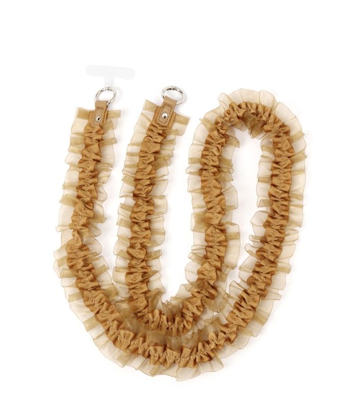 LAKOLE(ラコレ)の「チュールラッフルスマホショルダー / 980293(スマホグッズ・レディース・キャメル/ブラック/ライトグレー/ブラウン/アイボリー/ピンク/ネイビー/サンドグレー・FREE)」の7枚目の写真