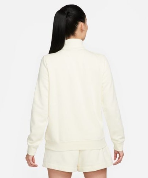 NIKE(ナイキ)の「NIKE/ナイキ 無地ワンポイントロゴハーフジップスウェット DQ5839-113(スウェット・レディース・ホワイト・M/L)」の3枚目の写真