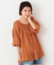 Another Edition | ヨウリュウ刺しゅうブラウス/ AEBC Cﾖｳﾘｭｳ EMBR BL(シャツ/ブラウス)