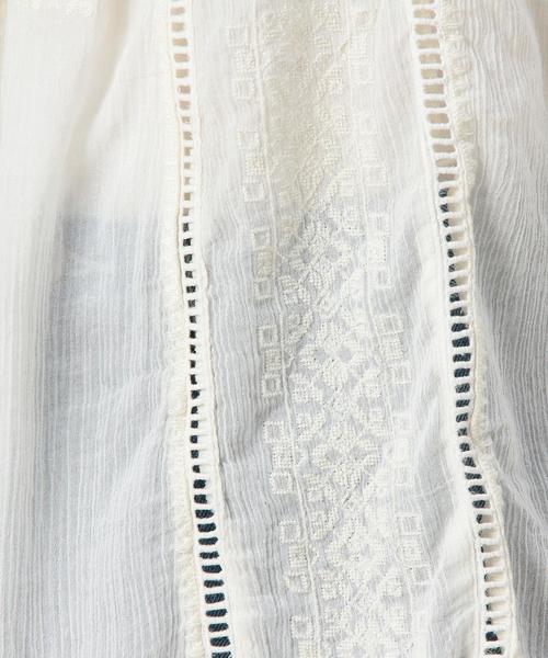 Another Edition（アナザーエディション）の「■ヨウリュウ刺しゅうブラウス/ AEBC Cﾖｳﾘｭｳ EMBR BL◆（シャツ/ブラウス・レディース・ホワイト/オレンジ・フリー）」の8枚目の写真