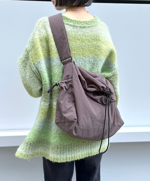 LEPSIM（レプシィム）の「ナイロンドロストショルダー2　987351（ショルダーバッグ・レディース・グレー/ブラック/アイボリー・ONE SIZE）」の9枚目の写真