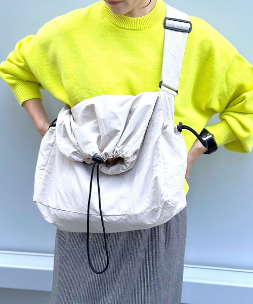 LEPSIM（レプシィム）の「ナイロンドロストショルダー2　987351（ショルダーバッグ・レディース・グレー/ブラック/アイボリー・ONE SIZE）」の12枚目の写真