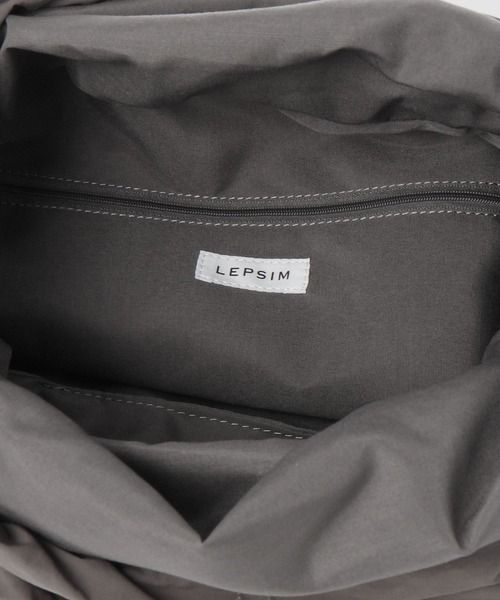 LEPSIM（レプシィム）の「ナイロンドロストショルダー2　987351（ショルダーバッグ・レディース・グレー/ブラック/アイボリー・ONE SIZE）」の4枚目の写真