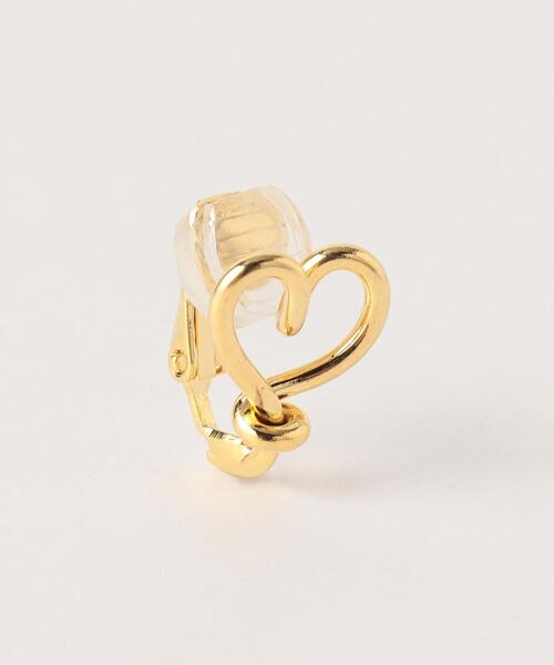 green label relaxing（グリーンレーベルリラクシング）の「ハートライン イヤリング（イヤリング・レディース・ゴールド/シルバー・FREE）」の4枚目の写真