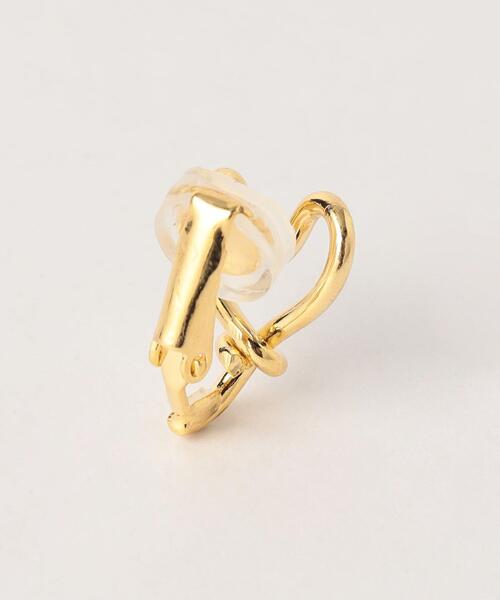 green label relaxing（グリーンレーベルリラクシング）の「ハートライン イヤリング（イヤリング・レディース・ゴールド/シルバー・FREE）」の5枚目の写真