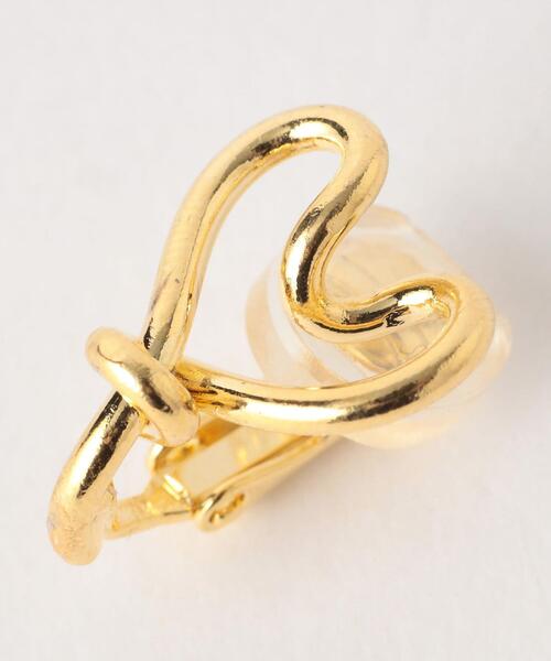 green label relaxing（グリーンレーベルリラクシング）の「ハートライン イヤリング（イヤリング・レディース・ゴールド/シルバー・FREE）」の6枚目の写真