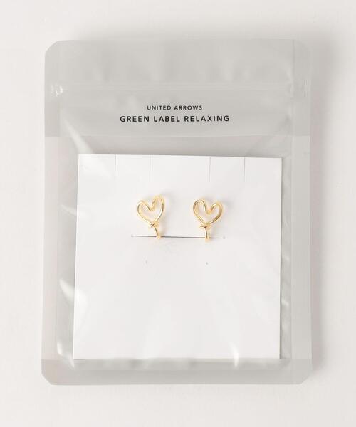green label relaxing（グリーンレーベルリラクシング）の「ハートライン イヤリング（イヤリング・レディース・ゴールド/シルバー・FREE）」の8枚目の写真