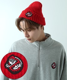 SIDEWAY STANCE（サイドウェイスタンス）の「【SIDEWAY STANCE】ワッペン刺しゅう リブ ニットキャップ（ニットキャップ/ビーニー）」