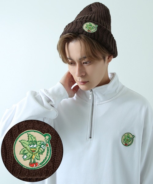 SIDEWAY STANCE（サイドウェイスタンス）の「【SIDEWAY STANCE】ワッペン刺しゅう リブ ニットキャップ（ニットキャップ/ビーニー・メンズ・C/D/F/B/G/I/P/A/H/J/O/K/L/M/N・FREE）」の7枚目の写真