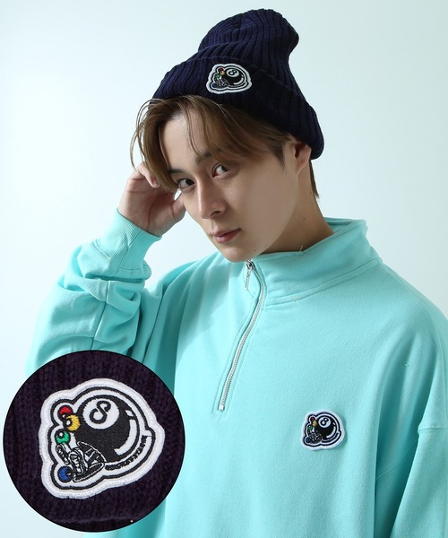 SIDEWAY STANCE（サイドウェイスタンス）の「【SIDEWAY STANCE】ワッペン刺しゅう リブ ニットキャップ（ニットキャップ/ビーニー・メンズ・C/D/F/B/G/I/P/A/H/J/O/K/L/M/N・FREE）」の15枚目の写真