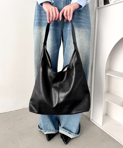 セール】ワンハンドルPUレザートートバッグ【A4サイズ対応】（トート