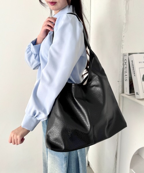 セール】ワンハンドルPUレザートートバッグ【A4サイズ対応】（トート