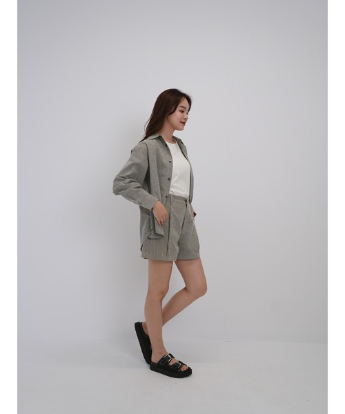 Cla STEllaR(クラステラ)の「クラシックチェック ショート パンツ ハーフ(その他パンツ・レディース・ベージュ・S/M)」の8枚目の写真