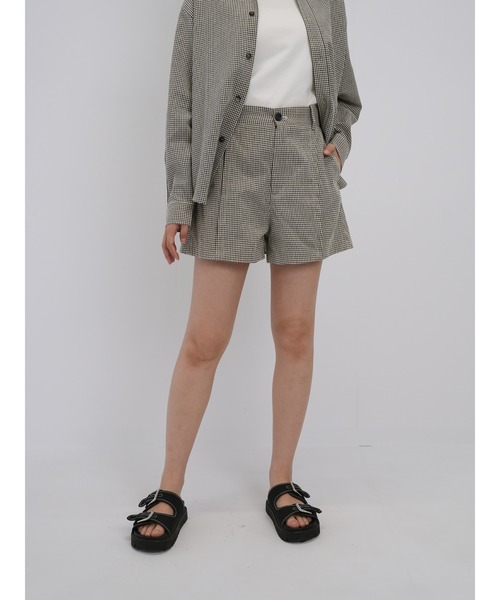 Cla STEllaR(クラステラ)の「クラシックチェック ショート パンツ ハーフ(その他パンツ・レディース・ベージュ・S/M)」の11枚目の写真