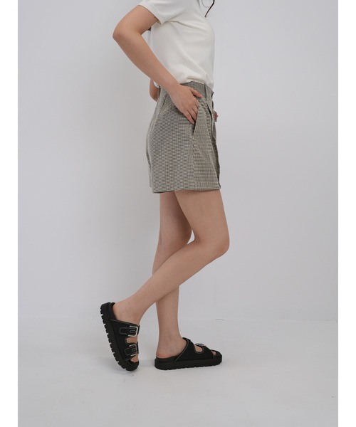 Cla STEllaR(クラステラ)の「クラシックチェック ショート パンツ ハーフ(その他パンツ・レディース・ベージュ・S/M)」の13枚目の写真