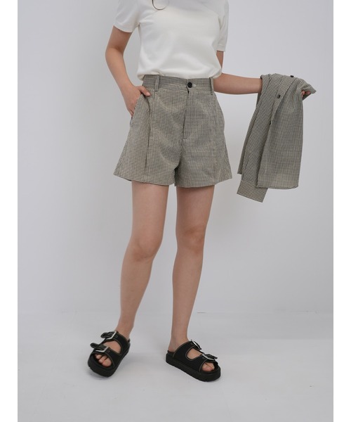 Cla STEllaR(クラステラ)の「クラシックチェック ショート パンツ ハーフ(その他パンツ・レディース・ベージュ・S/M)」の14枚目の写真