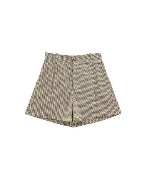 Cla STEllaR(クラステラ)の「クラシックチェック ショート パンツ ハーフ(その他パンツ・レディース・ベージュ・S/M)」の2枚目の写真