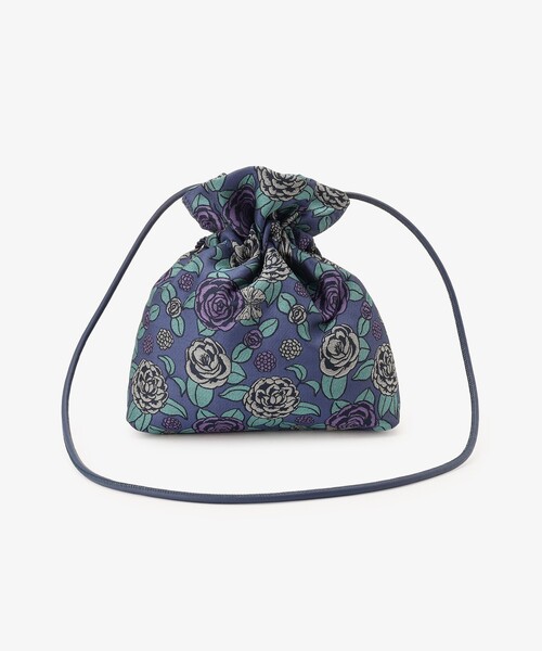 Afternoon Tea(アフタヌーンティー)の「巾着バッグ/ナタリー・レテ(ハンドバッグ・レディース・ネイビー・ONE SIZE)」の2枚目の写真
