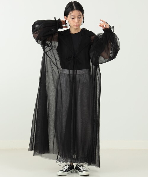 CAROLINA GLASER(カロリナ グレイサー)の「Aya × CAROLINA GLASER / ベスト付き トレンチコート(その他アウター・レディース・ブラック/ベージュ・MEDIUM/SMALL)」の13枚目の写真