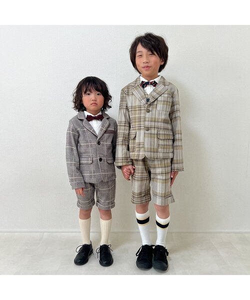 【極美品】シップス キッズフォーマルスーツ セットアップ ハーフパンツ 120 セットアップ可能】ハーフパンツ（スーツパンツ）｜CHOPIN