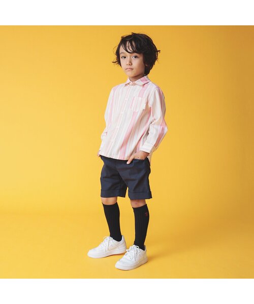 BREEZE（ブリーズ）の「【セットアップ可】フォーマルハーフパンツ（スーツパンツ・キッズ・ネイビー/ベージュ・90/100/130/120/110）」の11枚目の写真