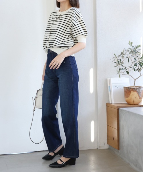 VIVIAN(ヴィヴィアン)の「ポインテッドトゥビジューバックルストラップパンプス(パンプス・レディース・シルバー/ブラック/アイボリー・S/M/L/LL)」の5枚目の写真