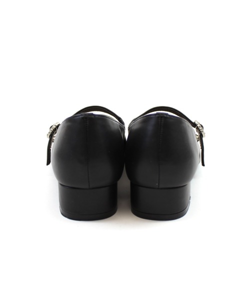 VIVIAN(ヴィヴィアン)の「ポインテッドトゥビジューバックルストラップパンプス(パンプス・レディース・シルバー/ブラック/アイボリー・S/M/L/LL)」の16枚目の写真