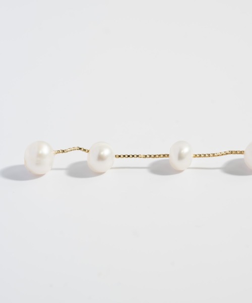 Ops.（オプス）の「パール シルバー925 ピアス ゴールド 金属アレルギー対応【afrizo-tre アフリジオ・トレ】（ピアス（両耳用）・レディース・シルバー/イエローゴールド・ONE SIZE）」の17枚目の写真