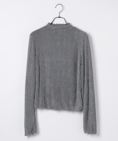 Heather（ヘザー）の「ファーカットソー　995425（Tシャツ/カットソー・レディース・グレー/アイボリー/ブラック・FREE）」の4枚目の写真