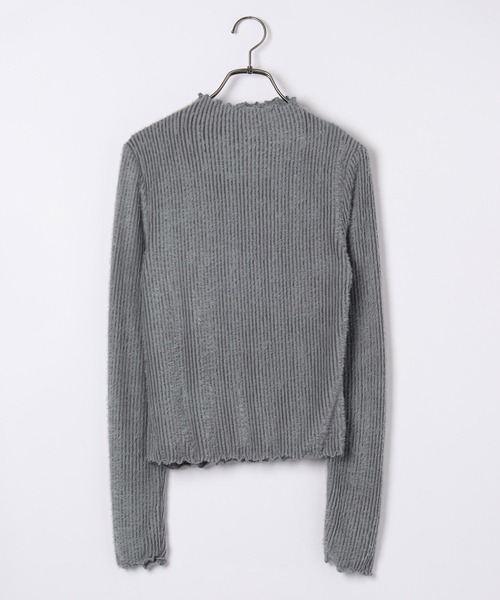 Heather（ヘザー）の「ファーカットソー　995425（Tシャツ/カットソー・レディース・グレー/アイボリー/ブラック・FREE）」の5枚目の写真