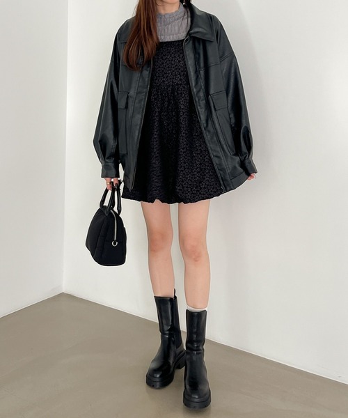 Heather（ヘザー）の「ファーカットソー　995425（Tシャツ/カットソー・レディース・グレー/アイボリー/ブラック・FREE）」の21枚目の写真
