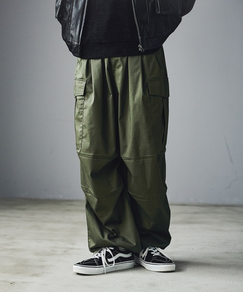 LAKOLE（ラコレ）の「TCPUライトカーゴパンツ / 994610（カーゴパンツ・メンズ・オリーブ/オフホワイト/グレー/ブラック/ブラウン・LARGE/SMALL/MEDIUM）」の5枚目の写真
