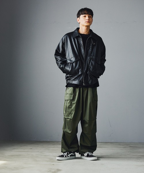 LAKOLE（ラコレ）の「TCPUライトカーゴパンツ / 994610（カーゴパンツ・メンズ・オリーブ/オフホワイト/グレー/ブラック/ブラウン・LARGE/SMALL/MEDIUM）」の15枚目の写真