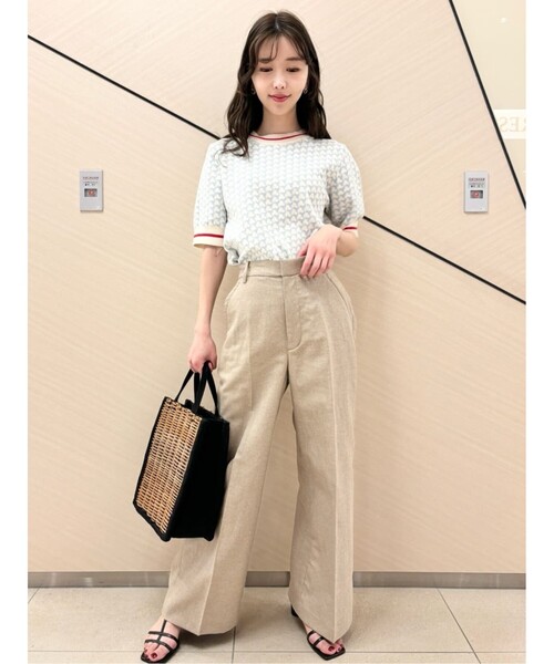 DRESSTERIOR(ドレステリア)の「◆【洗える】トリコロールジャカードハーフスリーブニット(ニット/セーター・レディース・ブルー系9・36/38/34)」の13枚目の写真